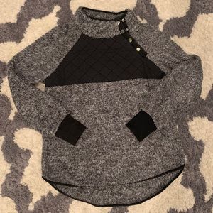 Fleece button up pull over